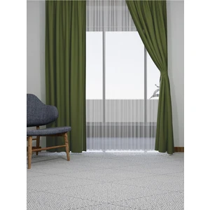 Lüks House Yeşil 300 x 275 cm Düz Dikim Karartma Blackout Fon Perde