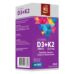 Vitamin D3 1000 Iu K2 12,5 Mcg 20 ml Damla