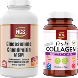 Collagen Tip 1-3 Balık Kollajen Cla Biotin 90 Tablet+Glucosamine Chondroitin Msm 300 Tablet