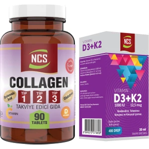 Collagen Tip 1-2-3 Kollajen 90 Tablet+Vitamin D3 K2 20 ml