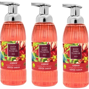 Eyüp Sabri Tuncer ZeytinYağlı Amber Köpük Sabun 500 mL 3 'Lü Paket