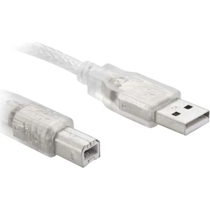 USB Yazıcı Kablosu Şeffaf 2.0V 3 Metre Powermaster (SL-U2003)
