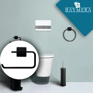 Slim Siyah Açık Wc Kağıtlık