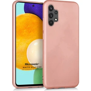 Matte Silicone Samsung Galaxy A72 Kılıf Rose Gold