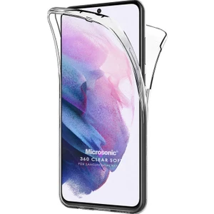 Samsung Galaxy S21 Kılıf 6 Tarafı Tam Full Koruma 360 Clear Soft Şeffaf