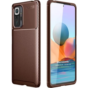 Xiaomi Redmi Note 10 Pro Kılıf Legion Series Kahverengi