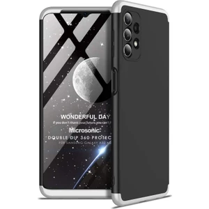 Samsung Galaxy A32 4g Kılıf Double Dip 360 Protective Siyah Gri