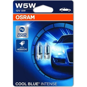 Cool Blue T10 Dipsiz Ampül 4000K W5W 12V 5W Çiftli