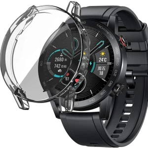 Huawei Honor Magic Watch 2 46MM Kılıf 360 Full Round Soft Silicone Şeffaf