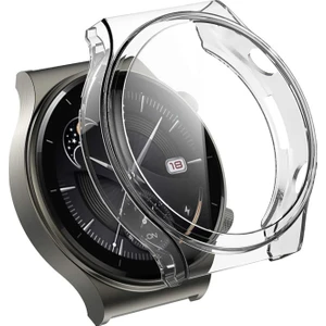 Huawei Watch Gt2 Pro Kılıf 360 Full Round Soft Silicone Şeffaf