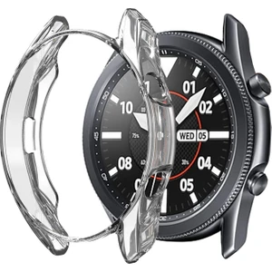 Samsung Galaxy Watch 3 45MM Kılıf 360 Full Round Soft Silicone Şeffaf