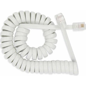 Hq Speed Telefon Ahize Spiral Kordon Beyaz