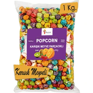 Karışık Meyve Parçacıklı Karamelli Patlamış Mısır / Popcorn 1 kg