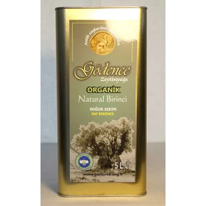 Gödence Kooperatifi Organik Zeytinyağı Natural Birinci Soğuk Sıkım Saf Erkence 5 Lt- Gödence Kooperatifi