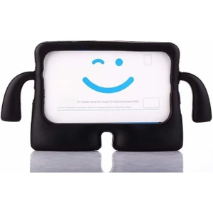 Nezih Case Samsung Tab A 8.0 (2019) T290 Silikon Kılıf (Renkli Şık Tasarım) Siyah + Nano Ekran Koruyucu Siyah