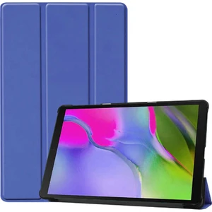Nezih Case Samsung T720 Tab S5E Smart Cover Standlı Kılıf Lacivert + Nano Ekran Koruyucu Lacivert