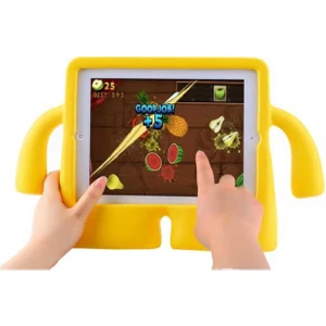 Nezih Case Apple iPad Mini 2/3 Maskotlu Standlı Kılıf Sarı Sarı