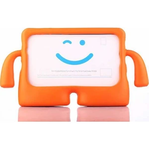 Nezih Case Samsung Galaxy Tab A7 T500 Uyumlu (Çocuklar Için) Standlı Tablet Kılıfı Turuncu