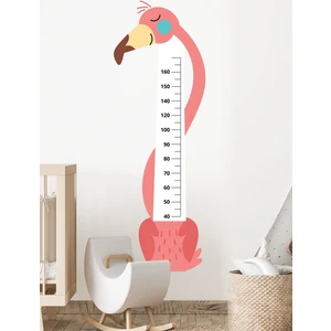 Sevimli Flamingo Boy Ölçer Sticker-Çocuk Bebek Odası Sticker