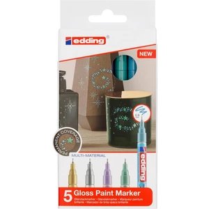 780 Özel Metalik Marker Kalem Seti - 5 Renk