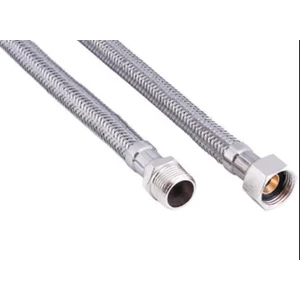 Hortum Nipelli Çelik Flex Hortum Erkek 3/8'' Dişi 3/8'' 30 cm