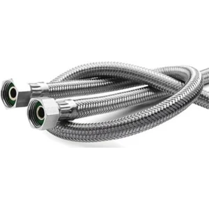 Hortum Çelik Klozet Bağlantı Hortumu 3/8x3/8'' 30 cm