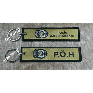Seyhan Askeri Malzeme Polis Özel Harekat Pöh Nano Örme Anahtarlık - Kumaş Anahtarlık
