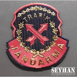 Seyhan Askeri Malzeme Jandarma Trafik 3D Göğüs Arması