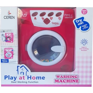C Toys Işıklı Pilli ve Sesli Oyuncak Çamaşır Makinesi