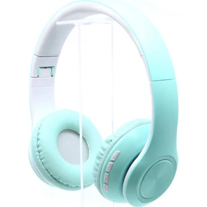 BLUPPLE Bluetooth Mikrofonlu Kablosuz Stereo Kulak Üstü Kulaklık Turkuaz Genç Çocuk
