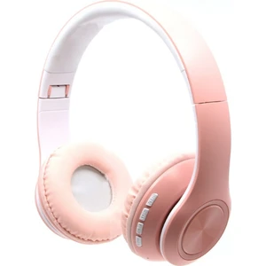 BLUPPLE Bluetooth Mikrofonlu Kablosuz Stereo Kulak Üstü Kulaklık Pembe Genç Çocuk