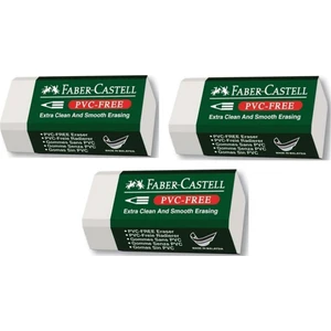 Pvc Free No:30 Küçük Boy Beyaz Silgi 3'lü