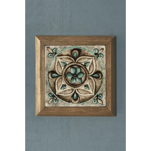Oscar Stone Masif Çerçeveli Desen (Tile) Doğaltaş Tablo Pano Oscar Stone Decor 28X28 cm
