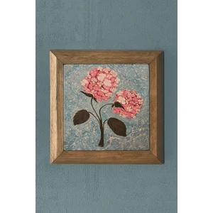 Oscar Stone Ebruli Desen-Masif Çerçeveli  Taş Tablo-Wall Decor- Oscar Stone Decor 28X28 cm