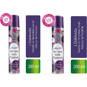 Urban Care Tazelik ve Hindistan Cevizi Kokusu ile Ferahlık Sağlayan Kuru Şampuan 200 ml x 2 Adet