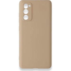 Samsung Galaxy S20 Fe Kılıf Silikon Içi Kadife Nano - Bej