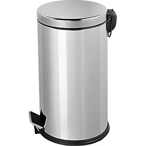 PLX3700-316 Krom Pedallı Paslanmaz Çöp Kovası 16 Lt