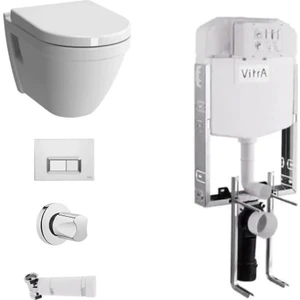 Vitra S50 Rimex (Kanalsız) Asma Klozet + Soft Kapak + Gömme Rezervuar Set