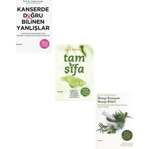 Canfeza Sezgin Seti 3 Kitap (Tam Şifa+Hangi Kansere Hangi Bitki + Kanserde Doğru Bilinen Yanlışlar)