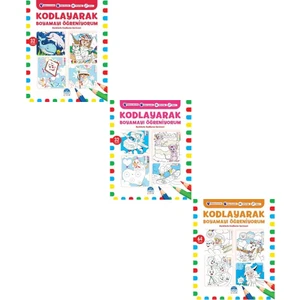 Kodlayarak Boyamayı Öğreniyorum Seti 3 Kitap Büyük Boy