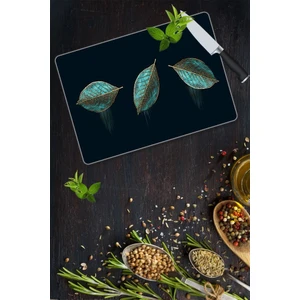 3 Yaprak Cam Kesme Tahtası | 30 x 40 cm.