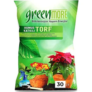 Green More Kullanıma Hazır Torf Humus Katkılı Bi̇tki̇ Toprağı 30 Litre