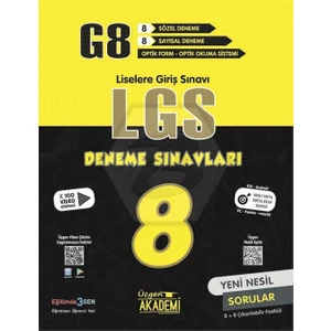 Üçgen Akademi 8. Sınıf Lgs G8 Deneme Sınavları