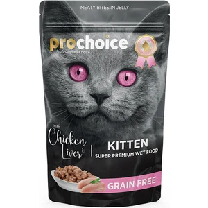 Pro Choice Prochoice Tahılsız Kitten Tavuk ve Ciğerli Yavru Kedi Konservesi 85 gr
