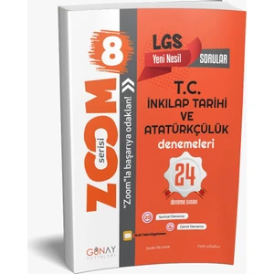 Günay Yayınları Gün&Ay Yayınları 8. Sınıf LGS Zoom T.C. İnkılap Tarihi 24'lü Deneme