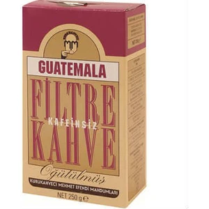 Kurukahveci Mehmet Efendi  Guatemala Filtre Kahve (Kafeinsiz) 250 gr Vakum Torba