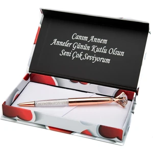 Rose Gold Elmas Model Tükenmez Kalem Anneler Gününe Özel
