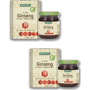 Aksu Vital Arı Sütü Polen Ginseng & Ham Bal Karışımı 2 x 220 gr