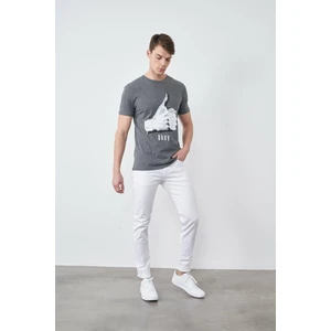 Çetinkaya Koton Erkek T-Shirt Antrasit
