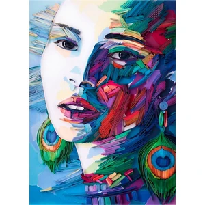 Güven Serigrafi Kadın 2 1000 Parça Ahşap Puzzle Yapboz